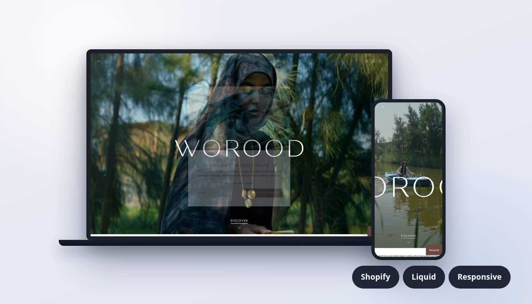WOROOD: متجر Shopify لأوشحة فاخرة